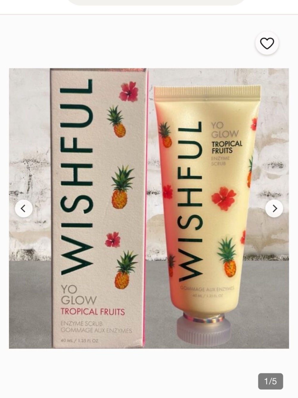 Wishful by Huda Beauty Yo Glow Tropical Fruits Enzyme Scrub